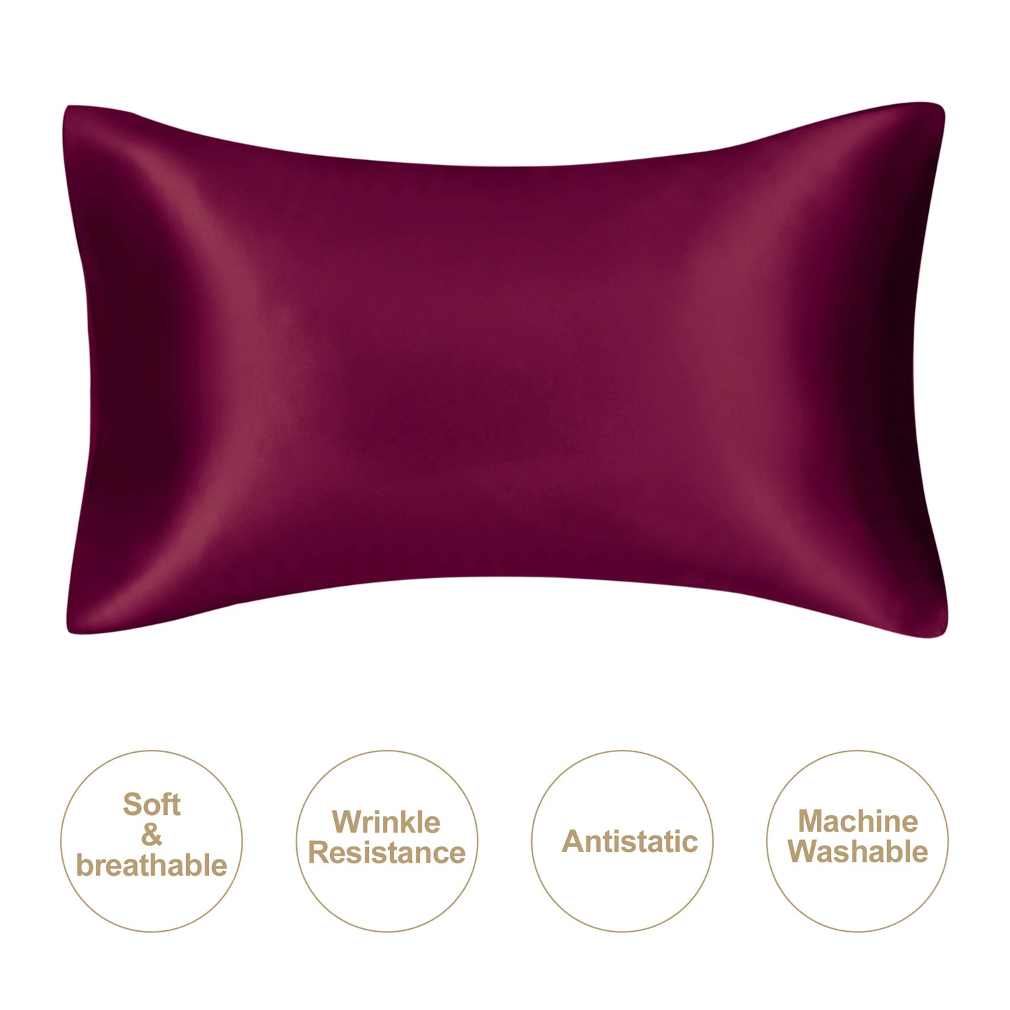 Silky Satin Pillowcase for Hair & Skin (Soft & Smooth)