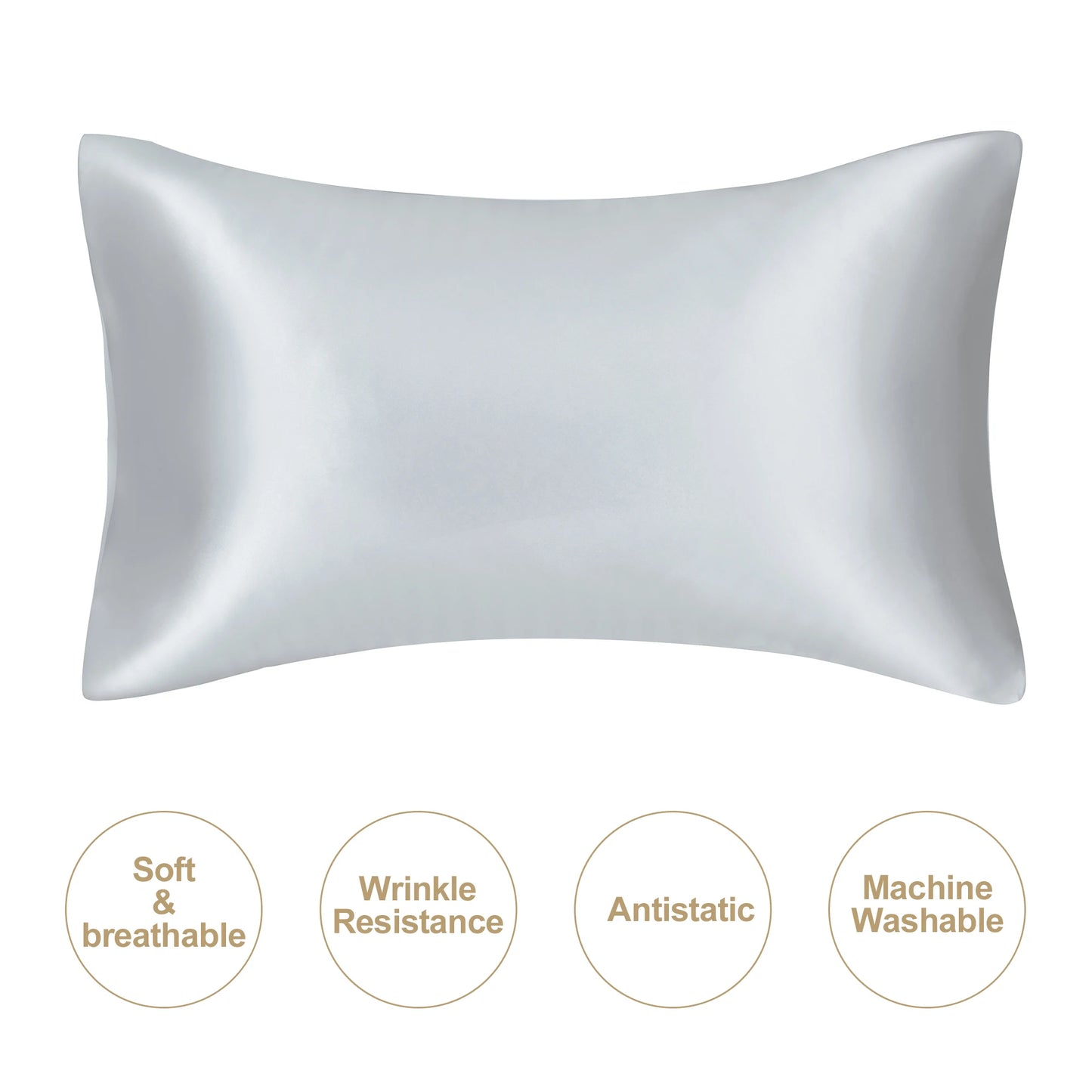 Silky Satin Pillowcase for Hair & Skin (Soft & Smooth)