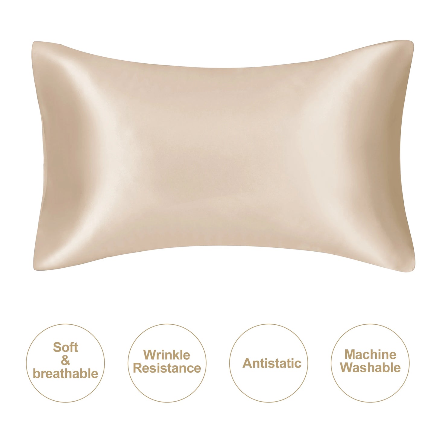 Silky Satin Pillowcase for Hair & Skin (Soft & Smooth)